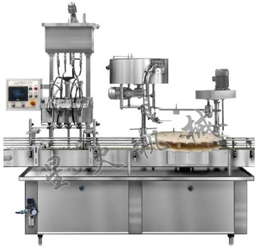 GXY-4灌裝（自流、活塞）旋蓋一體機(jī)